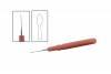 Swiss Oiler, MicroSpatula, Large Tip <br> Size: 0.7 mm (0.025") <br> Red ESD Safe Handle <br> Grobet OL 42243